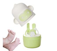 Kit de soins des ongles pour bébés,Kit d'ongles pour bébés,Kit de manucure et pédicure 4 en 1 - Manucure et pédicure avec coupe-ongles, ciseaux, lime à ongles, pincettes, outils sûrs et faciles à sais