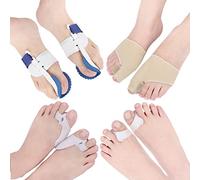 Kit de soins des orteils multi-en-un | Ensemble de protections de pieds en SEBS et Lycra doux for la peau, unisexe(2set)