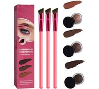 Kit de soins des sourcils à domicile laminé 4D, kit de démarrage pour sourcils laminés 4D, brosse à sourcils ultra fine, brosse à sourcils multifonction (mélange de 3 pièces)