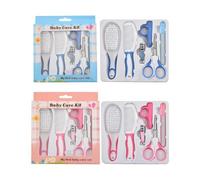 Kit De Soins Quotidiens Pour Nouveau-Né, 6 Pièces, Brosse De Toilettage Pour Bébés, Peigne Et Manucure À Domicile