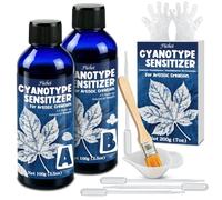 Kit de solution de cyanotype,200ml pour l'impression solaire sur papier | Photographie alternative, Tirage solaire