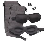 Kit de sommeil - PEARL - 2 masques occultants - bouchons d'oreilles - sacs de rangement
