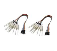 Kit de sonde de serre-câble avec 20 cm de long et analyseur logique mâle 20 broches pour une connexion et des tests efficaces (blanc)
