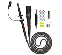 Kit de sonde d'oscilloscope 200 MHz avec connecteur BNC, fils de test commutables 1X/10X avec pinces de préhension MINI et crocodile de mise à la terre pour télescopes numériques virtuels portatifs