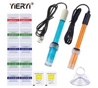 Kit de sondes électrodes Yieryi Ph-201 & ORP-101, câble de 2M/3M avec poudre tampon Ph/ORP, solution K n poudre pour moniteur de qualité de l'eau 3M Probe Kit