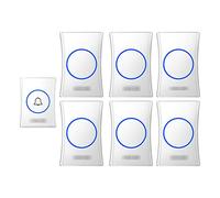 Kit de sonnette sans fil avec récepteurs multiples, 38 sonneries, volume réglable, longue portée pour la maison et le bureau