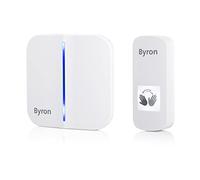 Kit de Sonnette sans Fil & sans Contact Byron DBY-23431 - Pas Besoin de Presser Le Bouton - Portée 100 m en Champ Libre - 60 mélodies