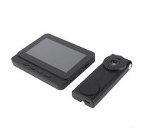 Kit de sonnette vidéo sans fil avec interphone de 4,3 pouces pour système de caméra audio bidirectionnelle, grand angle de 130 °, enregistrement instantané automatique, rechargeable