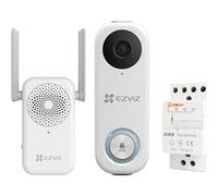 Kit de sonnette vidéo wi-fi Ezviz db1ckit Blanc G
