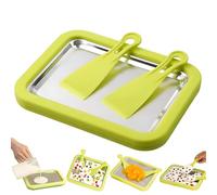 Kit De Sorbetière Roulée, Sorbetière Instantanée Avec 2 Spatules, Machines à Yaourt Faites Maison Aux Fruits Surgelés, Chocolat, Fraises, Parfaites Pour Le Plaisir En Famille, Desserts Faits Ma Green