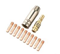 Kit de soudage 12 pièces pour machines MIG avec pointes de soudage de 0 8 mm, buses à gaz et diffuseur compatible avec les torches AK15 et MB15 pour une soudure efficace