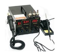 Kit de Soudage 2 Dans 1 ESD Affichage numérique de la station soudage à l'air chaud BGA SMD Station remontée aérienne Hot