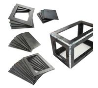 Kit de soudage artisanal - Plaques en feuille, ensemble de coupons | Outils géométriques en acier doux, carrés de fer noués, fournitures d'entraînement à la soudure pratique pour les exercices et