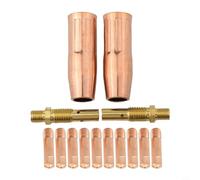 Kit de soudage de torche MIG 14 pièces pour embout de contact de 100 L avec buse de diffuseur de gaz, options de taille 0 6 mm à 1 2 mm pour M3 (0,6 mm)