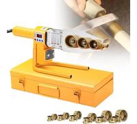 Kit de soudage for tuyaux en plastique, comprenant des têtes de soudage de 6 diamètres, machine à souder for tuyaux en PPR/PE/PB, outils de tuyauteur avec coffret en fer.