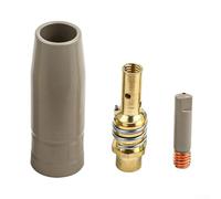 Kit de soudage MIG 3 pièces pour torche Euro 15AK - Pointe conductrice, buse et tige de connexion - Ensemble de tubes de pulvérisation en cuivre