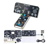 Kit de soudure avec écran LCD, effets sonores et indicateurs LED, projet électronique STEM avec contrôle de poussée et d'angle, pour adolescents, école