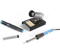 KIT DE SOUDAGE ELECTRIQUE (FER A SOUDER 25W+POMPE A DESSOUDER VTD+SUPPORT POUR FER A SOUDER STANDLC+TUBE DE SOUDURE)