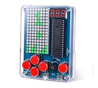 Kit de Soudure Électronique DIY, Console de Jeu Rétro à Monter Soi-Même | 4 Jeux Classiques,Boîtier en Acrylique, Connexion USB, Outil Pédagogique pour Soudure, pour Passionnés d'Électroniq