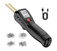 Kit de soudure en plastique 500 W avec écran LCD, soudeur en plastique sans fil avec 200 agrafes chaudes, kit de réparation en plastique rechargeable par USB 5000 mAh pour réparer les pièces en