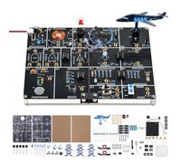Kit de soudure pour planche d'apprentissage électronique à faire soi-même, kit d'expérience de circuit STEM avec capteurs tactiles, son, lumière et infrarouge, portes logiques, minuterie et modules de