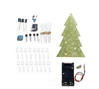 Kit de soudure pour sapin de Noël 16 LED Vert | Apprenez l'assemblage électronique tout en créant un ornement festif coloré avec cet ensemble d'artisanat vert attrayant.