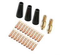 Kit de soudure sans gaz 25 pièces avec embouts et diffuseurs pour Lincoln pour Magnum 100L Weld-Pak 100HD 125HD 140HD 180HD (0,9 mm)