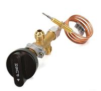 Kit de soupape de contrôle de sécurité basse pression pour cheminée et barbecue à gaz avec fil thermocouple - Protection contre les pannes de flamme en laiton 600 mm