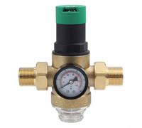 Kit de soupape de réduction de pression d'eau en laiton pour Honeywell DN20 avec jauge réglable et filtre, assemblage réutilisable pour protection de plomberie domestique (1,9 cm)