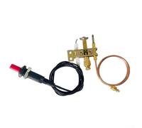 Kit de soupape de sécurité à gaz, vanne de flamme en laiton | Allumage piézo avec thermocouple et pour assemblage de brûleur pilote, arrêt automatique pour fours à pizza GPL