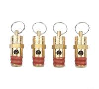 Kit de soupape de sécurité en laiton 1/4 NPT pour compresseur d'air avec prévention du refoulement dans les canalisations de gaz et de liquides (270 psi)