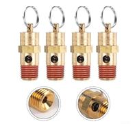 Kit de soupape de sécurité en laiton 1/4 NPT pour compresseur d'air avec prévention du refoulement dans les canalisations de gaz et de liquides (125 psi)