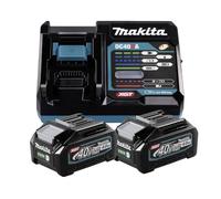 Makita Pack batteries 191L77-9 – 2x XGT BL4040 40Vmax 4Ah + chargeur rapide DC40RA
