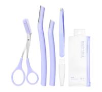 Kit de sourcils pour le toilettage des femmes, kit de coupe des sourcils - Kit de garniture de sourcils, peigne, ciseaux - Kit de toilettage des sourcils dans un étui pour femmes et hommes, coupe-sour
