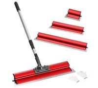 Kit de Spatule Enduit, Lames de mastic 25 cm, 40 cm et 60 cm, kit de spatule de lissage multifonction pour grand espace de travail