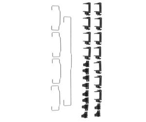 Kit de Stabilisateur de Touches Gh60 87 sans Pavé 6 , 25u Acier Inoxydable | Barre 6, 25u, Usage Clavier sans Pavé Gh60 87, Technologie Professionnelle, Maintien Stable des Deux Côtés