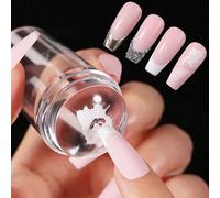 Kit de stamping en silicone transparent pour nail art - Design français - Pour manucure - Sceau à deux côtés - Grattoir