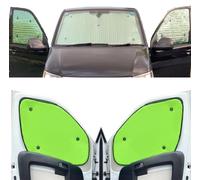 Kit De Stores Compatible avec Mercedes Vito (2014-Date)(Ensemble Complet + Empattement Moyen + Hayon + Lunette arrière Ouverture 1/4) Couleur de la Doublure Jaune Fluo, Réversible