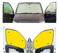 Kit De Stores Compatible avec VW Crafter (2000-2017)(Ensemble Complet + Empattement Moyen + Portes de Grange + Pas de fenêtres 1/4 arrière) Couleur de la Doublure Jaune, Réversible