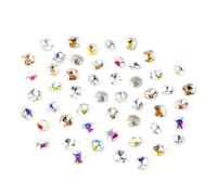 Kit de strass à dos pointu pour décoration d'ongles avec stylo à cire et dos plat
