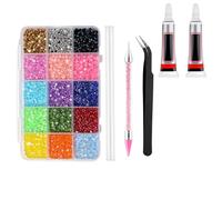 Kit de strass pour ongles, demi-perles Bedazzler (set A)