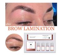 Kit de stratification des sourcils professionnel, avec Film alimentaire, Lotion permanente à la kératine pour usage domestique