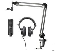 Kit de streaming - AUDIO-TECHNICA - CREATOR PACK - Microphone cardioïde - 2m câble - Contrôle du volume