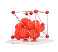 Kit de Structure en Cristal de Pierre modèle moléculaire 3D en métal aux Couleurs Vives, Boules et clés en Plastique, Outil de modélisation 3D idéal pour l'enseignement en Classe