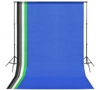 Kit de studio photo avec 5 arrière-plans colorés, trépieds réglables en hauteur, 2 lumières lumière du jour 5500 K, 2 parapluies, suspension en aluminium et sacs de transport pour photographie en
