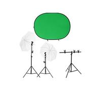 vidaXL Kit de studio photo avec éclairage et écran de fond