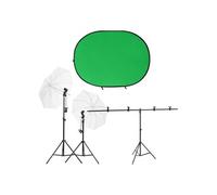 vidaXL Kit de studio photo avec ¿¿clairage et ¿¿cran de fond