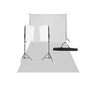 Kit de studio photo avec éclairage, et toile de fond
