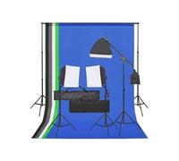 Kit de Studio Photo avec Eclairage et Toile de Fond Lumière de Photographie Système de Fond Kit 3094698