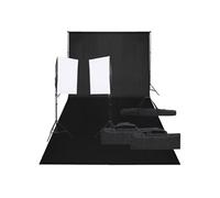 Kit de Studio Photo et Éclairage et Toile de Fond Lumière Photographie vidaXL
